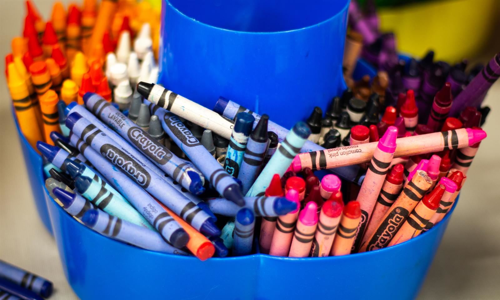 box of crayons